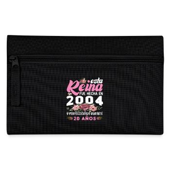 20 Years Birthday Gift Woman Made In 2004 - Pencil Case - black - Front