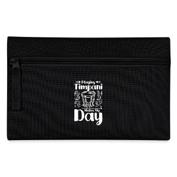 Playing Timpani makes my day - Pencil Case - black - Front