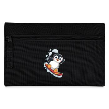Snowboard Pingouin Snowboarder Mignon - Trousse - noir - Devant