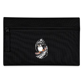 Pinguin Snowboard Abenteuer - Federtasche - Schwarz - Vorne