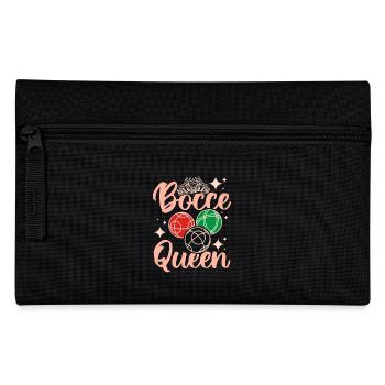 Backyard Game Sports Player Bocce Ball Queen - Pencil Case - black - Front