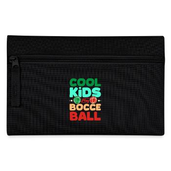 Children cool kids play Bocce Ball - Pencil Case - black - Front