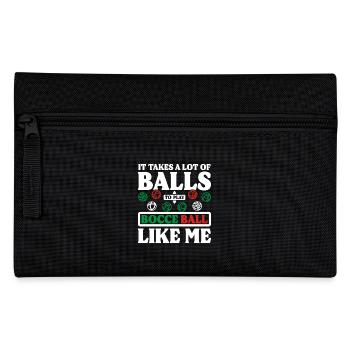 Il faut beaucoup de balles pour jouer à la pétanque comme moi - Trousse - noir - Devant