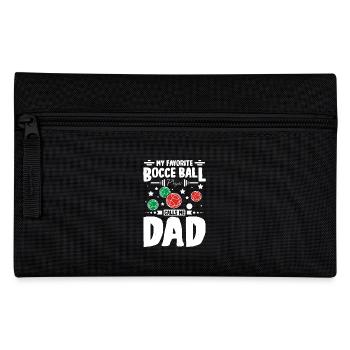 Mon joueur de pétanque préféré m’appelle papa - Trousse - noir - Devant