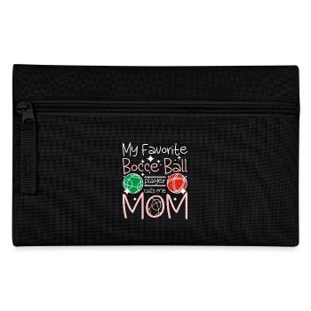 Ma joueuse de pétanque préférée m’appelle maman - Trousse - noir - Devant