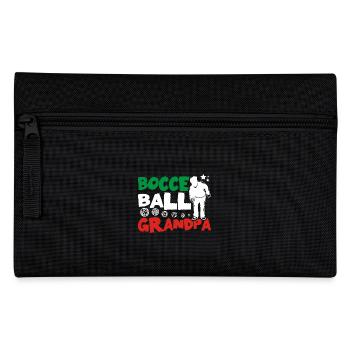 Papa Gramps Bocce ball grandpa - Pencil Case - black - Front