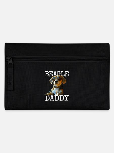 Beagle Daddy Hunde Papa Vatertag Vater Beagle Dad - Federtasche - Schwarz