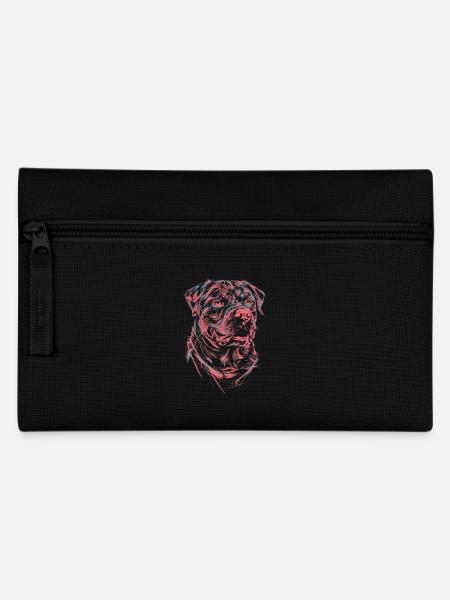 Rottweiler dessin abstrait chien illustration - Trousse - noir