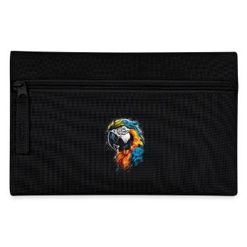 Macaw Parot Art Drawing Abstract Animal - Federtasche - Schwarz - Vorne