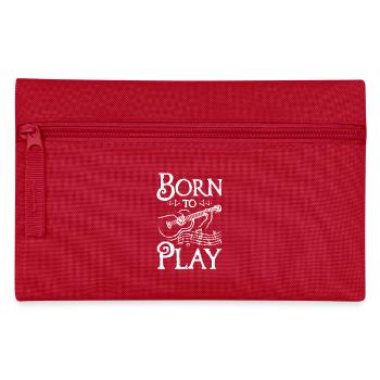 Né pour jouer de la guitare - Trousse - rouge - Devant