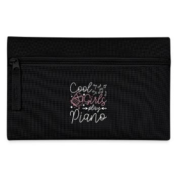 Cool girls play piano - Pencil Case - black - Front