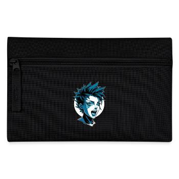Futuristisches Punk Girl Mit Irokesenschnitt - Federtasche - Schwarz - Vorne