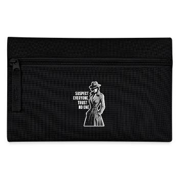 Suspect Everyone Trust No One Murder Mystery - Pencil Case - black - Front