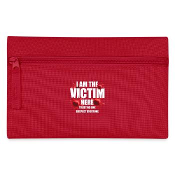 Ich Bin Das Opfer Hier Murder Mystery Dinner Opfer - Federtasche - Rot - Vorne