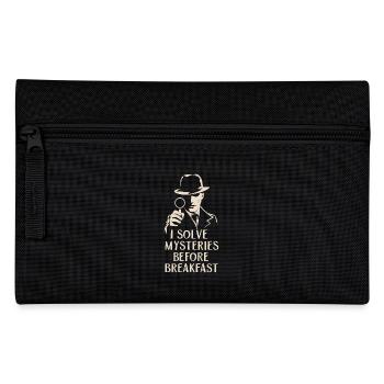 Murder Mystery Dinner Outfit - I Solve Mysteries - Pencil Case - black - Front