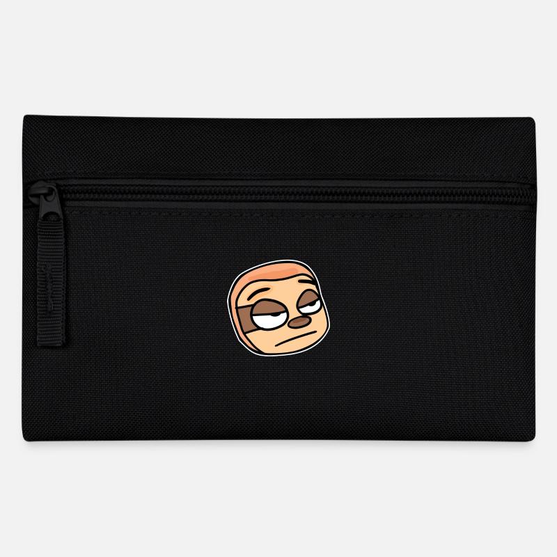 Faultier Kopf Tier - Federtasche - Schwarz