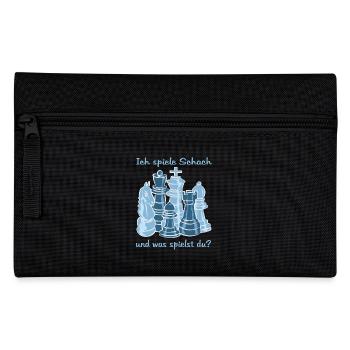 Schach figuren - Federtasche - Schwarz - Vorne