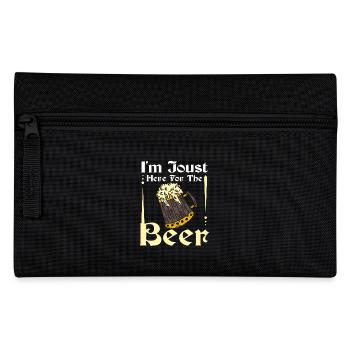 I'm joust here for the beer - Pencil Case - black - Front