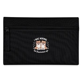 J’étais normal devant deux Loulous de Poméranie - Trousse - noir - Devant