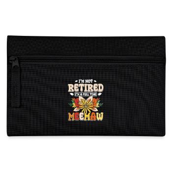 I'm not retired I'm a full time meemaw - Pencil Case - black - Front