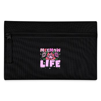 Groovy Flowers Meemaw life - Pencil Case - black - Front