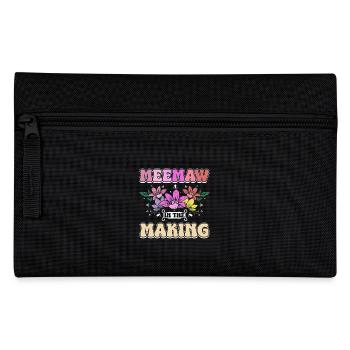 Groovy Flowers Meemaw in the making - Pencil Case - black - Front
