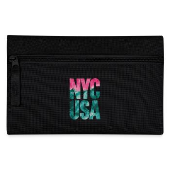 NYC USA Souvenir Aquarell-Inspiration - Federtasche - Schwarz - Vorne