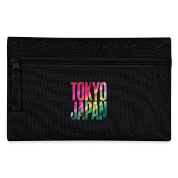 Tokyo Japan Souvenir Colorful Lettering - Pencil Case - black - Front