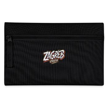 Zagreb, Croatie, Souvenir - Trousse - noir - Devant