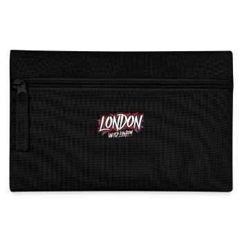 London United Kingdom Souvenir - Federtasche - Schwarz - Vorne