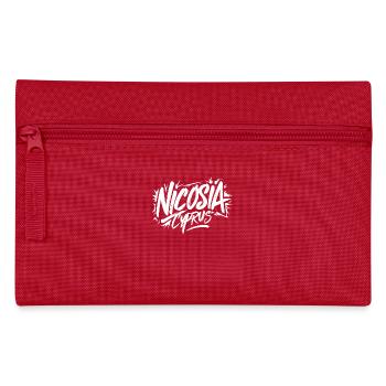 Nicosia Zypern Souvenir - Federtasche - Rot - Vorne