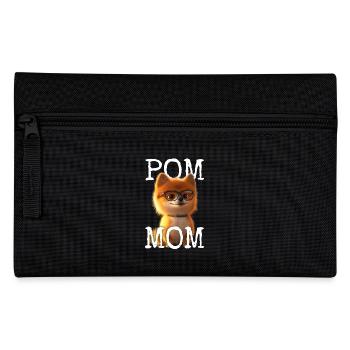 Pom Mom Zwergspitz Mommy Spitz Mama Muttertag Mom - Federtasche - Schwarz - Vorne