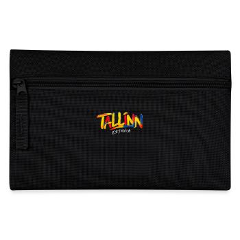 Tallinn Souvenir Estonia Lettering - Pencil Case - black - Front