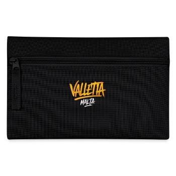 Valletta Malta Souvenir für Reisende - Federtasche - Schwarz - Vorne