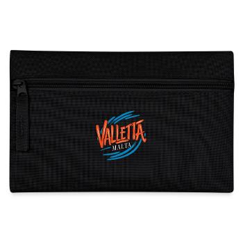 Valletta Malta Souvenir für Reisende - Federtasche - Schwarz - Vorne