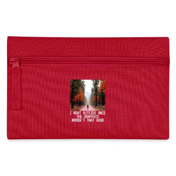 Funny Pixel Art Pixel Graphic Sarcasm Gift - Pencil Case - red - Front