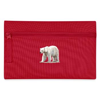 Polar Bear Eisbären Eisbär - Federtasche - Rot - Vorne