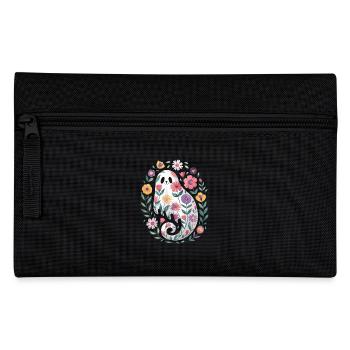 fleur Déco florale Halloween - Trousse - noir - Devant