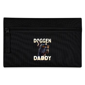 Deutsche Dogge Dad Hund Papa Vatertag Doggen Daddy - Federtasche - Schwarz - Vorne