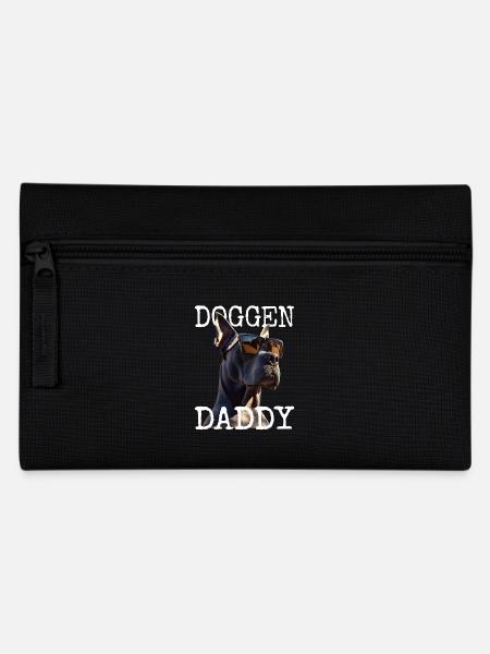 Deutsche Dogge Dad Hund Papa Vatertag Doggen Daddy - Federtasche - Schwarz