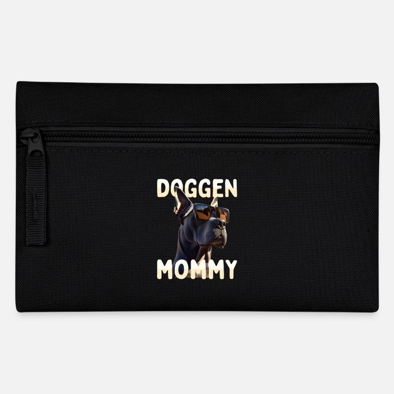 Deutsche Dogge Mom Mama Muttertag Doggen Mommy - Federtasche - Schwarz