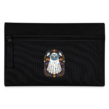 Halloween owl dressed up with ghosts and - Pencil Case - black - Front