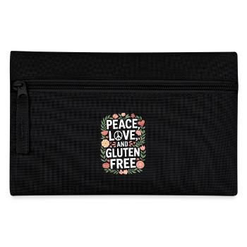 Peace, Love, And Gluten Free - Pencil Case - black - Front