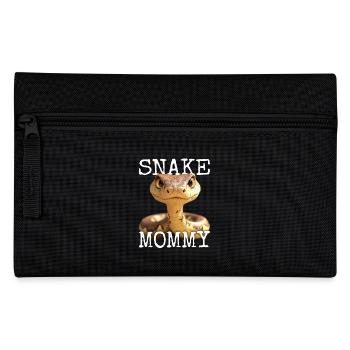 Snake Mommy Mom Snake Mother's Day Snakes Mom - Pencil Case - black - Front