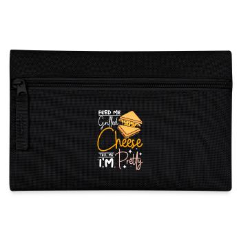 Feed me Grilled cheese tell me I'm pretty - Pencil Case - black - Front
