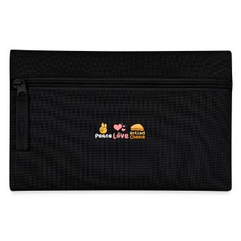 Peace love Grilled cheese - Federtasche - Schwarz - Vorne