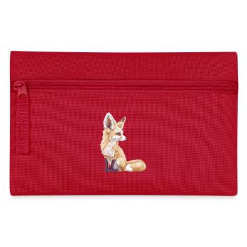 Fennec Renard Fenneks Fennek - Trousse - rouge - Devant