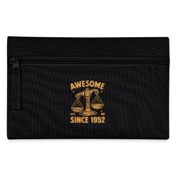 Awesome Since 1952 Libra Geburtstag - Federtasche - Schwarz - Vorne