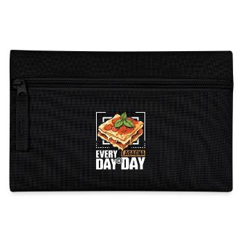 Chaque jour est le jour de la lasagne - Trousse - noir - Devant