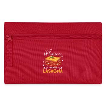 Whatever I'm having Lasagna - Pencil Case - red - Front